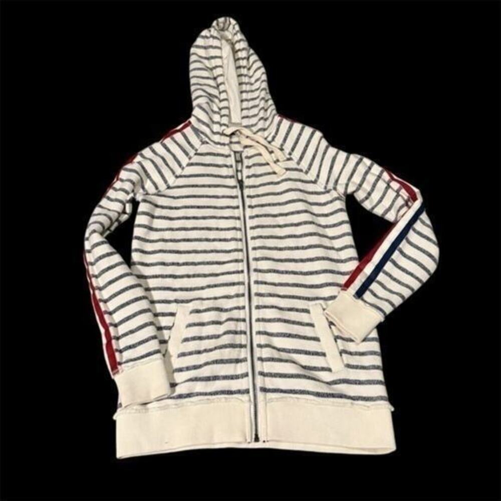 La Mariniere Francaise striped France Paris zip up sweatshirt